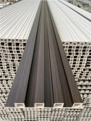 Painel de parede interior elegante feito de material WPC: luxo encontra durab...